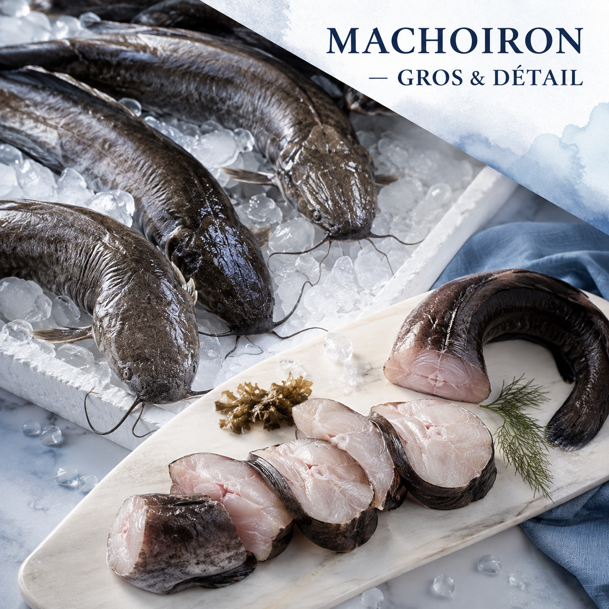 Machoiron présenté entier et en tronçons